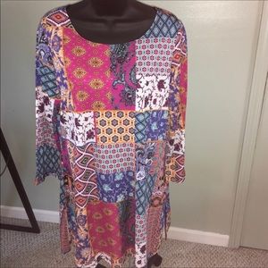 Travel Elements Print Top XL